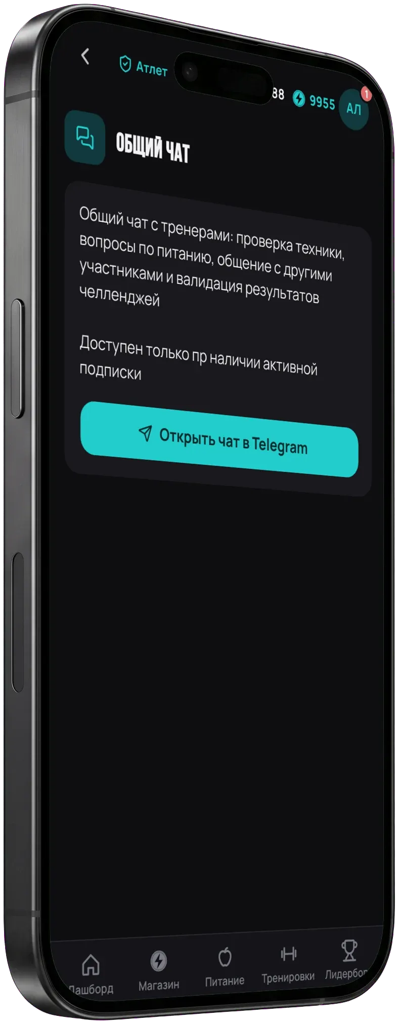 Переход в общий чат участников из Pain Buddy